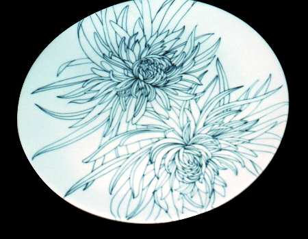 Chrysanthemum Black by Ernestine