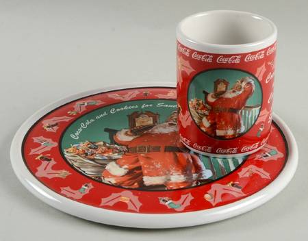 Coca Cola and Cookies for Santa by Enesco