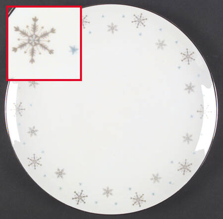 Fantasy (Gray Snowflakes) by Fine China of Japan