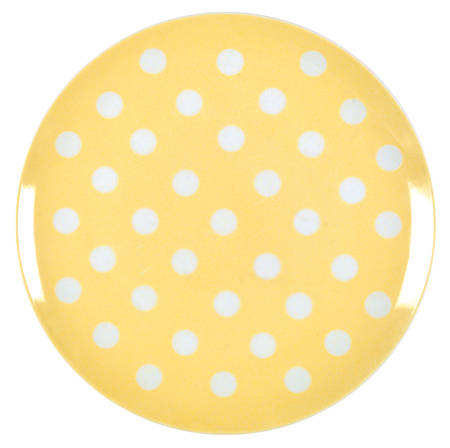Polka Dots (White Dots on Yellow) by Fitz & Floyd