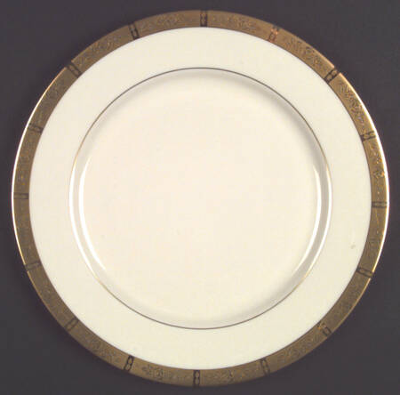 Georgian Rose No Color Band (Gold Trim, Rim) by Flintridge