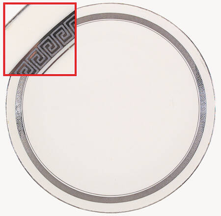 Grecian Key No Color Band (Platinum Trim, Coupe) by Flintridge