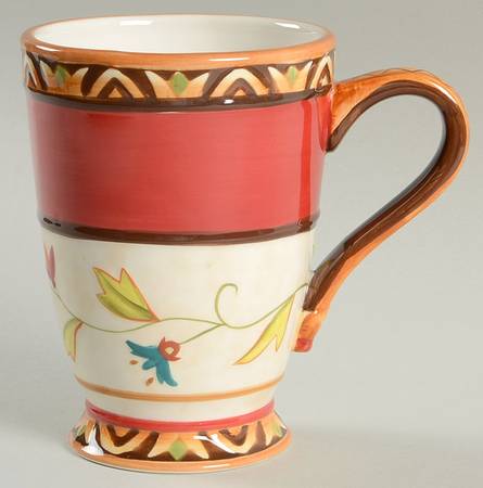 Fitz and Floyd Global Market (Red Floral) Mug