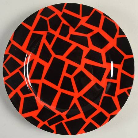 Terrazzo (Black on Red) by Fitz & Floyd