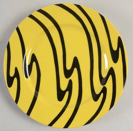Rive Gauche (Black on Yellow) by Fitz & Floyd
