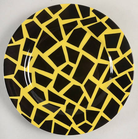 Terrazzo (Black on Yellow) by Fitz & Floyd
