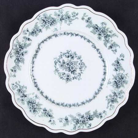 Eileen (White Background, Gold Trim) by Grindley