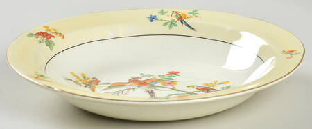 Grindley The Gay Macaw Rim Soup Bowl