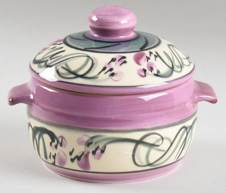 Gail Pittman Red Grapevine Individual Casserole & Lid