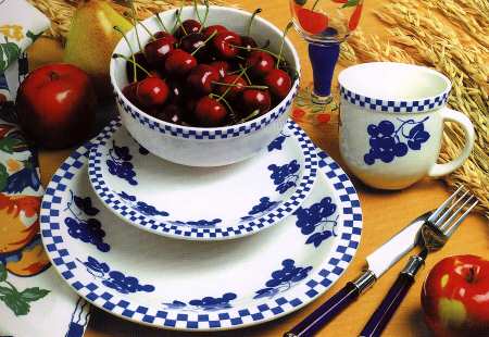 Aunt Mary's Kitchen Blue by Gibson Designs