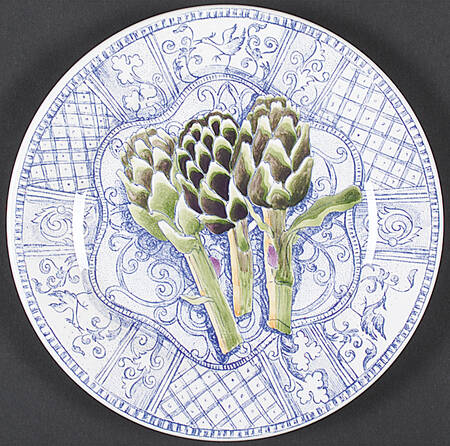 Jardin Bleu Handpainted by Faiencerie De Gien