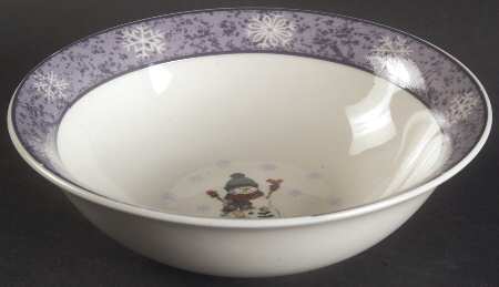 Gibson Designs Let It Snow Coupe Cereal Bowl
