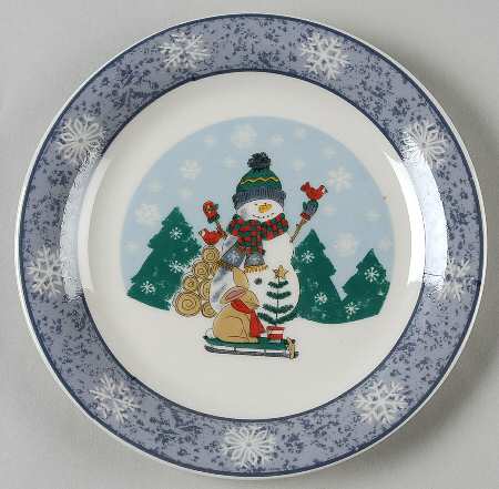 Gibson Designs Let It Snow Dessert/Pie Plate