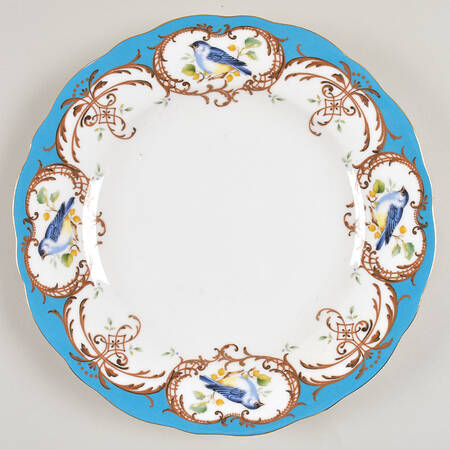 Birds Peacock Blue by Grace's Teaware