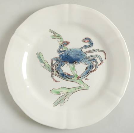 Grand Crustaces  (Scallope Rim) by Faiencerie De Gien