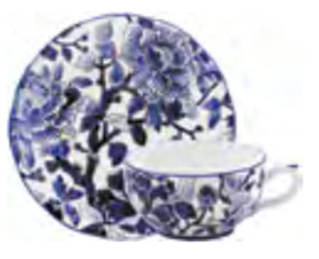 Pivoines Bleues by Faiencerie De Gien