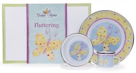Fluttering Enamelware by Golden Rabbit Enamelware