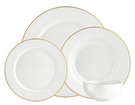 Pique (Gold Trim) by Godinger