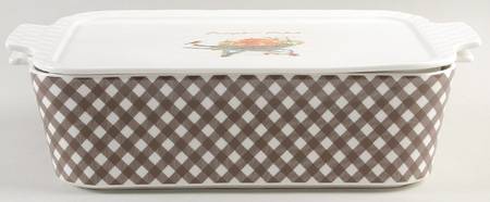 Grace's Teaware Pumpkin Patch Rectangular Baker & Lid