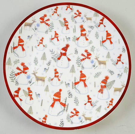 Snowman Deer by Grace's Teaware