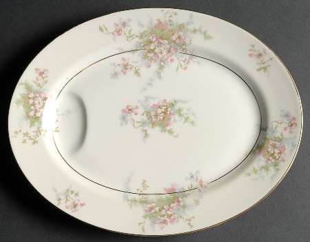 Haviland Apple Blossom (New York) 11" Oval Serving Platter