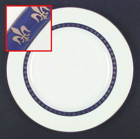 Fleur De Lis Cobalt Blue by Haviland
