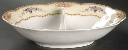 Haviland Lugano 10 Oval Divided Vegetable Bowl