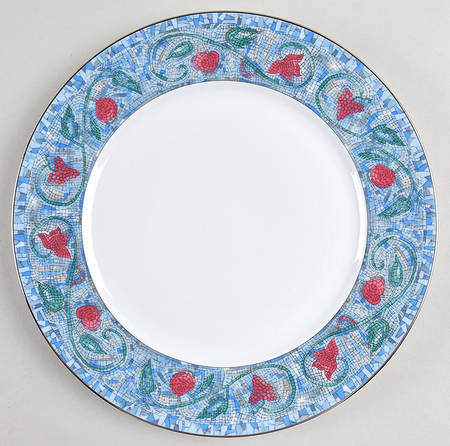 Mosaique and Fruit Fruit Mosaique (Platinum Trim) by Haviland