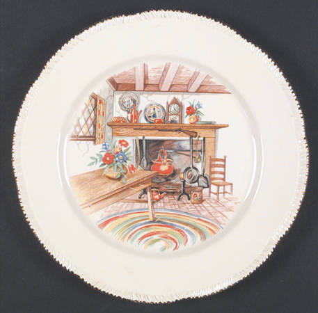 Colonial Kitchen (Liberty, Gold Trim) by Homer Laughlin 