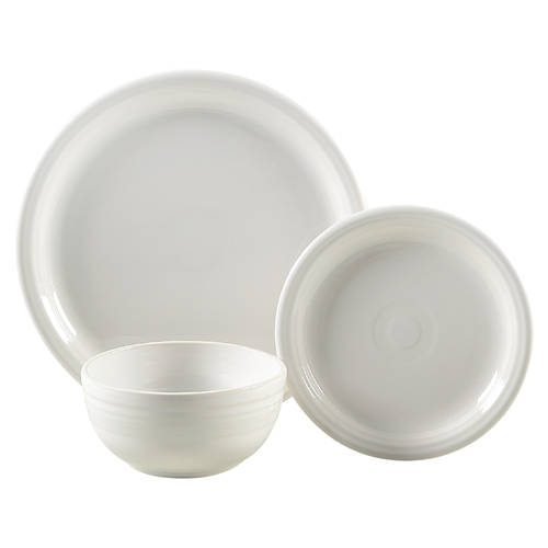 Fiesta Bistro Coupe 3-Piece Place Setting, Service for 1 - White