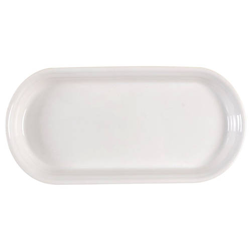 Homer Laughlin Fiesta White (Intro 1986) 12" Oblong Serving Platter