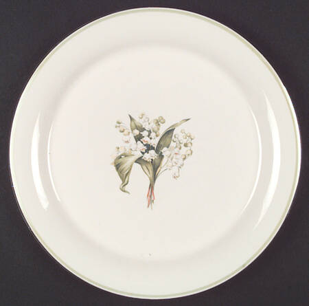 Lily of The Valley (Platinum Trim) by Homer Laughlin 