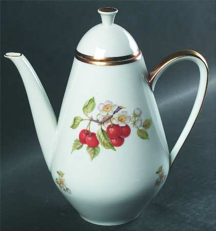 Hutschenreuther Fruit Coffee Pot & Lid