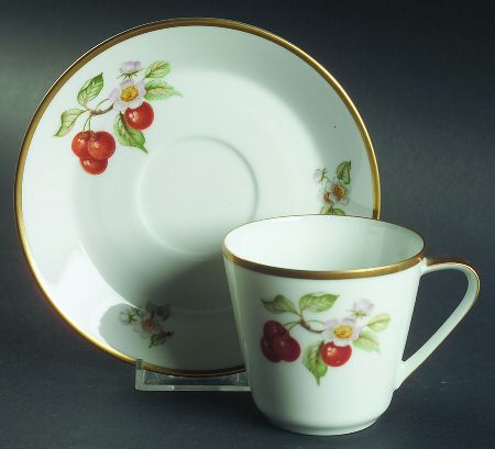 Hutschenreuther Fruit Flat Cup & Saucer Set