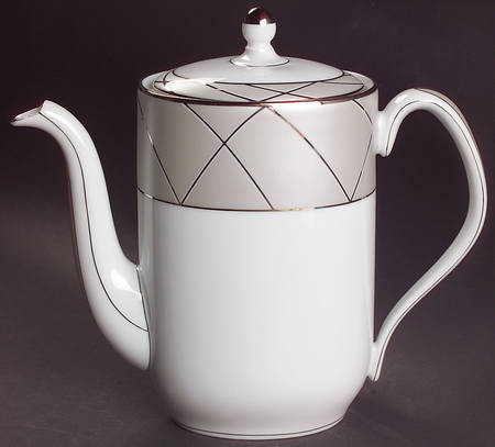 Haviland Clair De Lune (Platinum Arches) Coffee Pot & Lid