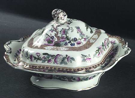 Indian Tree (Scalloped, Gold Trim) by Sampson Hancock & Sons