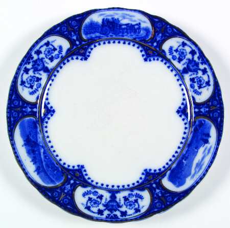 Leicester Flow Blue (No Center Design) by Sampson Hancock & Sons