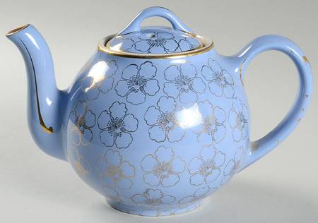 French Flower Cadet Blue by Hall