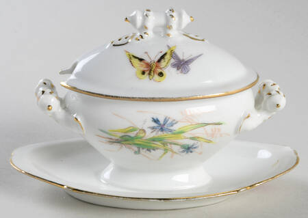 Meadow Visitors (Smooth, No Bird, Gold Trim) by Haviland