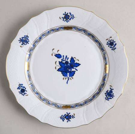 Chinese Bouquet Black and Blue by Herend