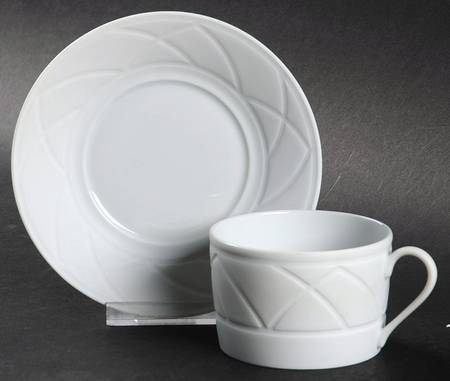 Haviland Clair de Lune (Velvet) Flat Cup & Saucer Set