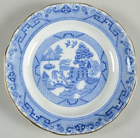 Willow Blue (Gold Trim) by Sampson Hancock & Sons