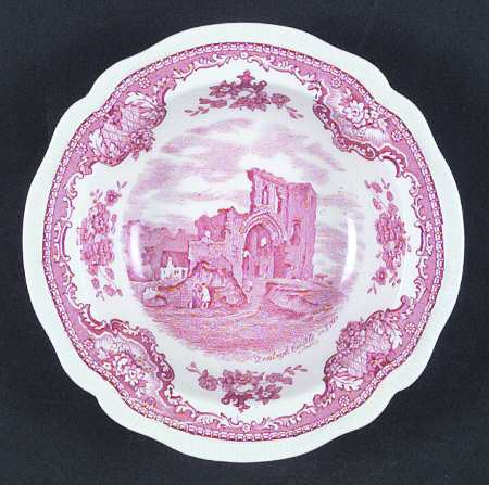 Old Britain Castles Pink (Ribbed Edge) by Johnson Brothers
