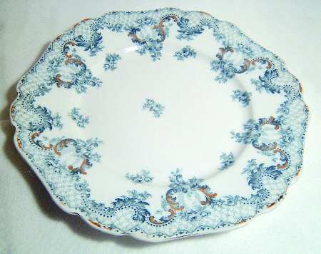 Cloverly Blue (Gold Accent, Gold Trim) by Johnson Brothers