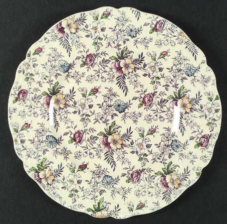 Old English Chintz Lavender Multicolor (Stafford) by Johnson Brothers