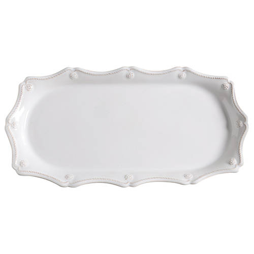 Juliska Ceramics Berry and Thread Whitewash 14" Rectangular Tray