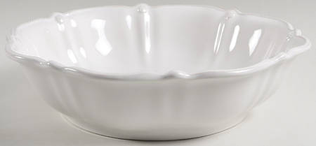 Juliska Ceramics Berry and Thread Whitewash 12" Large Salad Serving Bowl