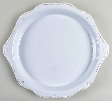Juliska Ceramics Berry and Thread Whitewash 16" Melamine Chop Plate (Round Platter)