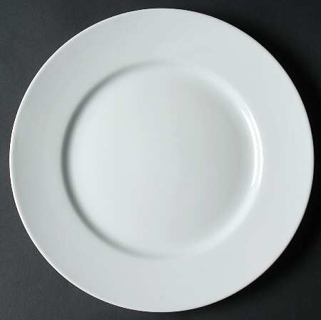 White Dinnerware Collection (Round, Rim) by JCPenney