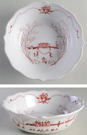 Juliska Ceramics Country Estate Winter Holiday 10" Round Serving Bowl